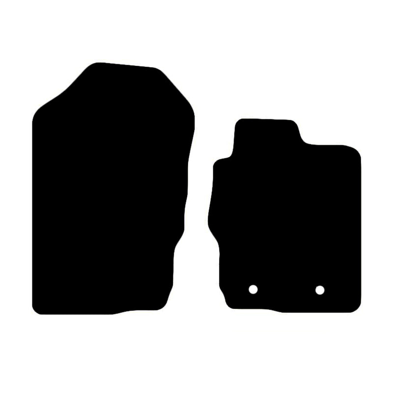 Floor Mats Suits Ford Everest 2015-5/2022 Custom Tailor Made Front Pair Black