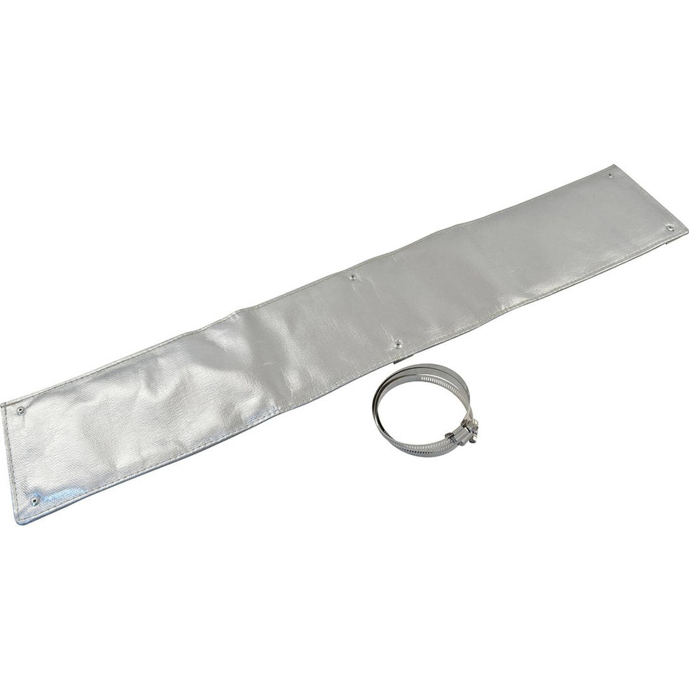 Cal Custom Heat Solutions Exhaust Heat Shield Kit W/Clamps, 6" X 2', Aluminium - CAL-H1601AL