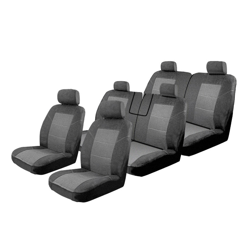 Custom Made Velour Seat Covers Suits Nissan Patrol GU4-GU8 10/2004 -1/2013 3 Rows