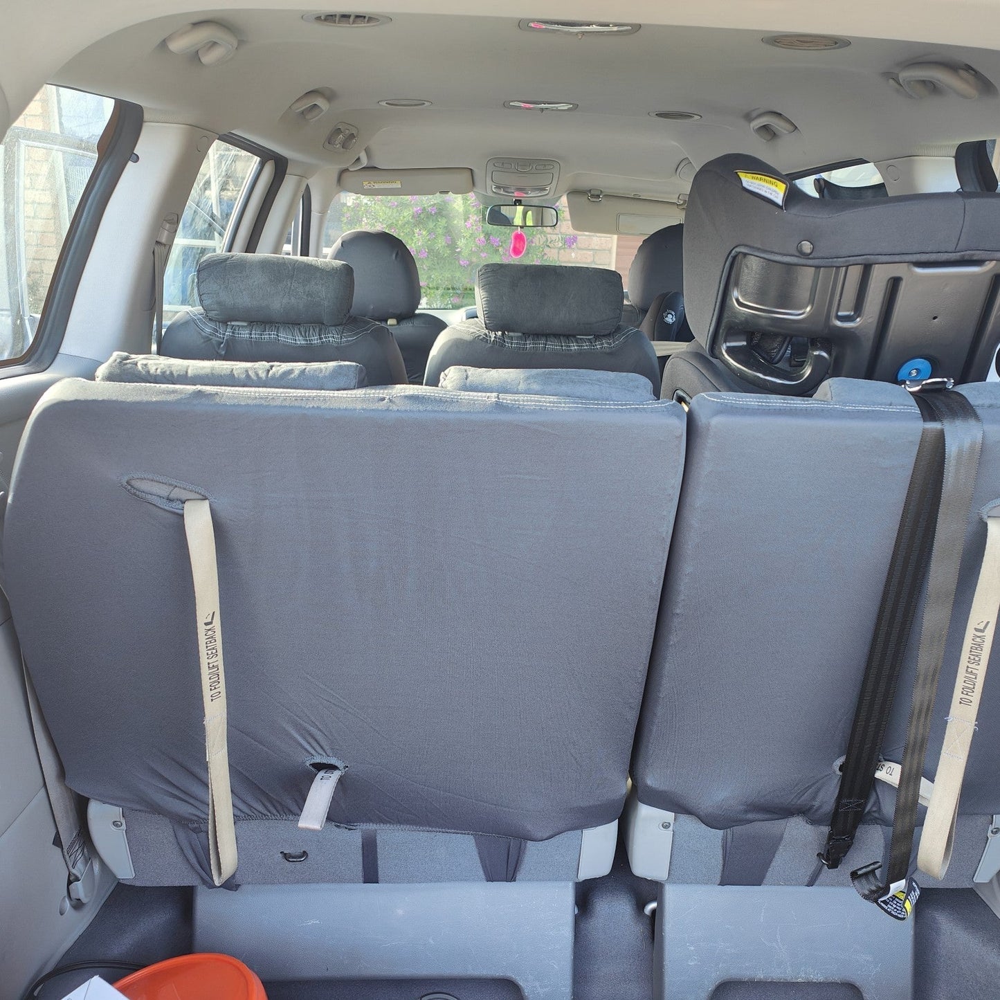 Velour Seat Covers Suits Kia Grand Carnival VQ EX 01/2006-2015 3 Rows Deploy Safe EST6150CHA