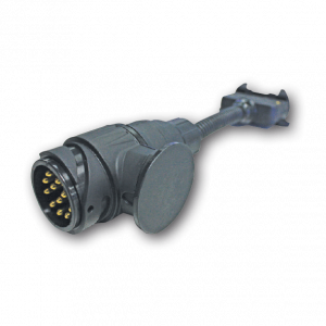 Trailer Products: European Trailer Adaptor 13 Pin Large Round Car Socket To 7 Pin Flat Trailer Plug 13S2FP