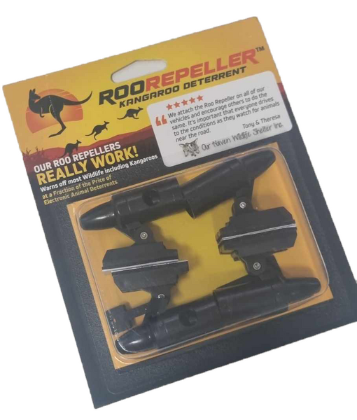 Animal Repeller Black Sonic Whistle Shuroo Shoo Roo Repeller Set of 4 AR03