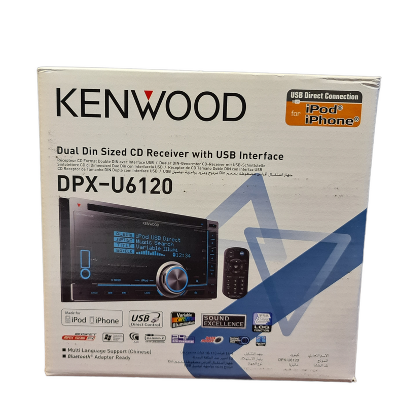 Kenwood Dpx-U6120 Cd Mp3 Usb Ipod Control Double Din Player Stereo Kenwood Dpx-U6120 Cd Mp3 Usb Ipod Control Double Din Player Stereo