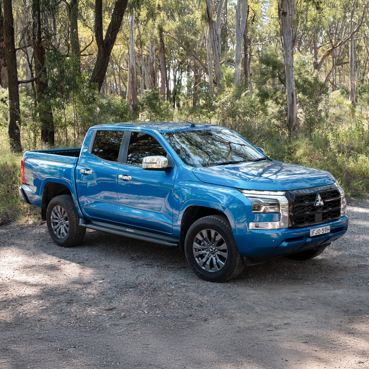 Side Steps Suits Mitsubishi Triton MY24 Dual Cab 2024-On Integra Black 35M68D