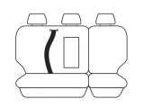 Custom Made Esteem Velour Seat Covers Suits MG MGU9 EKK1C Explore Pro Dual Cab 8/2025-On 2 Rows