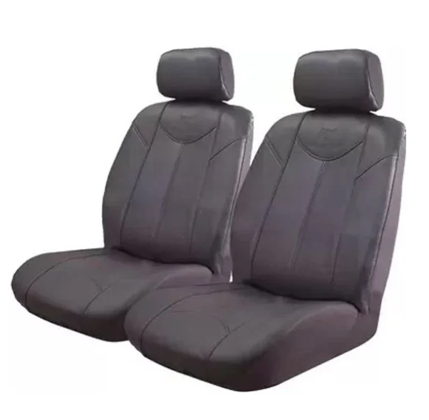 Custom Made Car Seat Covers Leather-look Grey suits Toyota Prado 150 11/2009-5/2021 Airbag Safe 3 Rows TMD.PRAD.09.GRY / TMD.PRAD.09.TORO.GRY