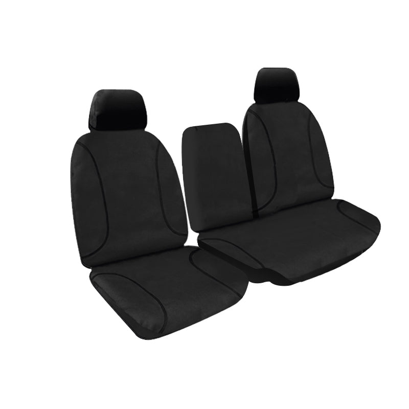 Tradies Full Canvas Seat Covers suits Toyota Landcruiser (HZJ105R, FZJ105) Standard Wagon 01/1998-10/2007 Black