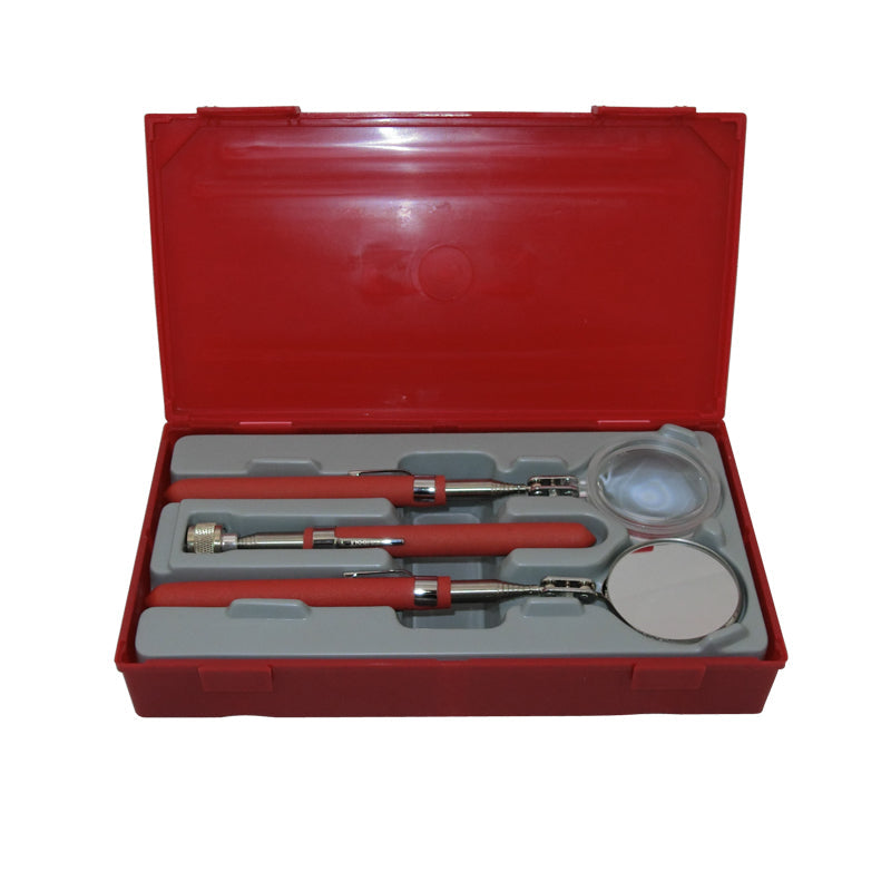 Teng Tools - 3 Piece Magnet Magnifier & Mirror Inspection Tool Set TTTM03