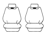 Custom Made Esteem Velour Seat Covers Skoda Fabia 5JF RS 132TSi 4D Hatch 6/2012-4/2015 2 Rows