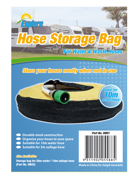 Water & Waste Hose Storage Bag Suits 20m Water Hose HB02