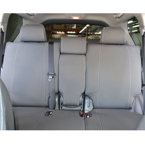 Wet Seat Grey Neoprene Seat Covers Toyota Hilux GUN126R Workmate Dual Cab Ute 9/2015-On