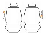 Velour Seat Covers Nissan Pathfinder R52 ST/ST-L/Ti Wagon 10/2013-On 2 Rows