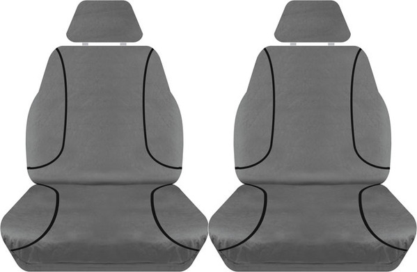 Tradies Full Canvas Seat Covers Suits Mazda BT-50 XT Series Single Cab 2012-7/2020 1 Row PCZ214CVCHA
