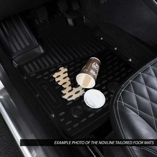 3D Rubber Floor Mats Suits Nissan Navara D40 Dual Cab 2010-2015 4 Piece EXP.ORIG.36.49.210k(RSA)