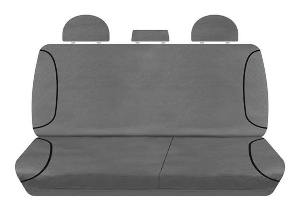 Tradies Full Canvas Seat Covers Isuzu D-Max TF Dual Cab SX 6/2012-7/2020 2 Rows PCG395CVCHA