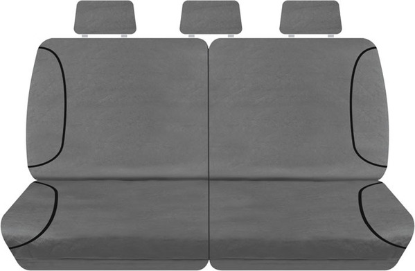 Tradies Full Canvas Seat Covers Toyota Landcruiser 4X4 Wagon 200 Series GXL 2010-On 3 Rows PCT380CVCHA