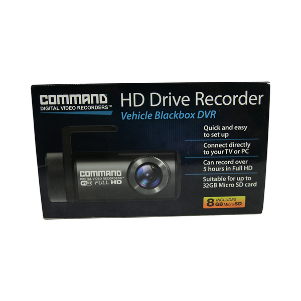 Command HD DVR Car Drive Blackbox Recorder & Camera SD Dashcam 92DVR-VA