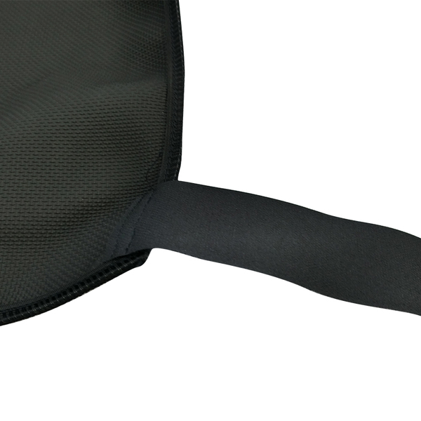 Wet Seat Black Neoprene Seat Covers suits Toyota Hilux SR/SR5 Dual Cab 9/2015-On Blue Stitching