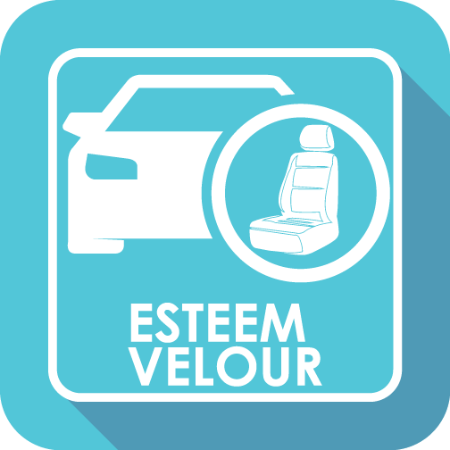 Esteem Velour Seat Covers Set Suits Holden Equinox EQ 9/2017-On 2 Rows Black EST7103BLK