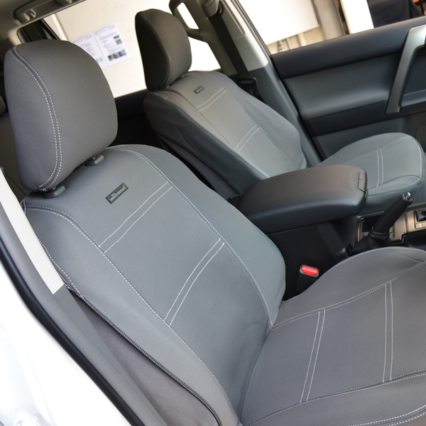 Wet Seat Grey Neoprene Seat Covers Toyota Hilux GUN126R Workmate Dual Cab Ute 9/2015-On