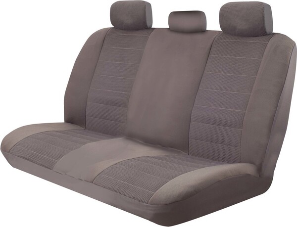 Luxury Velour Seat Covers Universal Rear Size 06H Charcoal