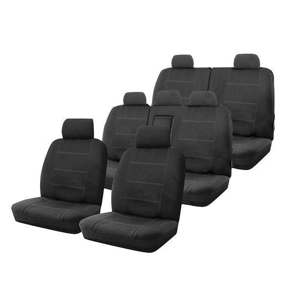 Wet N Wild Neoprene Seat Covers Set Suits Mitsubishi Pajero Sport QE GLS/Exceed 4 Door Wagon 10/2015-On 3 Rows