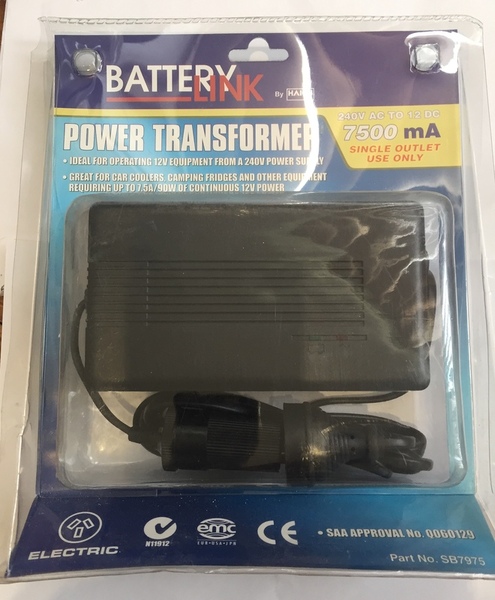 Battery Link Power Transformer 240V to 12V 7500mA SB7975