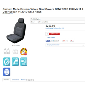 Ordering Custom Made Seat Covers
