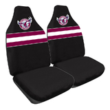 NRL Seat Covers Manly Warringah Sea Eagles One Pair  PPNRLSEA6/2