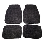 Koil Black Floor Mats Front & Rear Rubber Composite PVC Coil Universal Fit