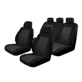 Custom Seat Covers Skoda Octavia VRS 135TDi/162TSi Wagon 1/2014-On Esteem Velour 2 Rows Black