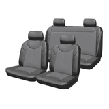Custom Made Leather Look Grey Car Seat Covers Suits Ford Territory SX SY SZ 5 Seater 5/2004 -2016 2 Rows 32TERRDSTORGY 