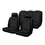 Custom Car Seat Covers Leather Look Black Suits Holden Commodore VE Omega Sedan 08/2006-5/2013 Airbag Safe 2 Rows