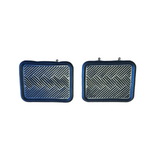 Rubber Floor Mats Town & Country 4WD Rear Black Pair FMJR01
