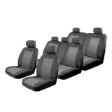 Esteem Velour Seat Covers Set Suits Toyota Prius V ZVW40R Hybrid 4 Door Wagon 05/2012-On 3 Rows