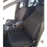 First Row - Custom Wet Seat Neoprene Seat Covers Bucket Seats With Armrest - Airbag Safe T-1258NP