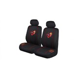 Marvel Avengers Seat Covers Front Pair Black Universal Size 30 Airbag Safe Iron Man AVESCIMA3004