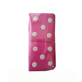 Dice Fluffy Hot Pink One Pair