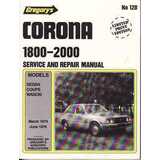Gregorys Workshop Manual Corona 2R 1964 - 1970 1500Cc 1600Cc New! GR83