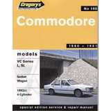 Gregorys Workshop Manual Commodore VC 4 CYL 1892Cc 1980-1981 GR185