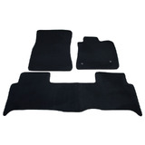 Floor Mats Suits Honda Odyssey 4/2009-1/2014 Custom Fit Front & Rear Rubber Composite PVC Coil Black
