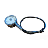 Dial Tyre Gauge With Extension Hose/Dual Scale Lbs/Kpa Metal Body