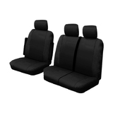 Custom Made Outback Canvas Seat Covers Suits Volkswagen Crafter Runner MWB/LWB Van 8/2017-On 1 Row Black
