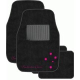 Car Floor Mats Southern X Cross Pink Stars Set of 4 Front & Rear CMSCPNKS4