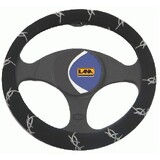 Barbed Wire Steering Wheel Cover Black