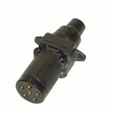 Trailer Products; Trailer Plug 6 Pin Plastic Round TRP06