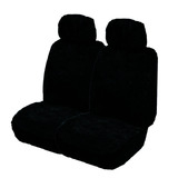 Black Explorer Diamond Pattern Sheepskin Size 30 (Lambswool) Deploy Safe Seat Covers Pair