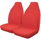 Throw Over Slip On Seat Cover Fits Most Cars One Pair Red THRRED