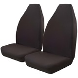 Throw Over Slip On Seat Cover Fits Most Cars One Pair Black