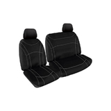 First Row Seat Covers - Getaway Neoprene Seat Covers Suits Ford Ranger PX XL Single Cab - Bucket & 3/4 Bench 9/2011-7/2015 Waterproof RM1067.G2B